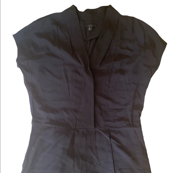 COS Black Silk Minimalist Utility Style Jumpsuit Romper - 2 - Picture 4 of 10